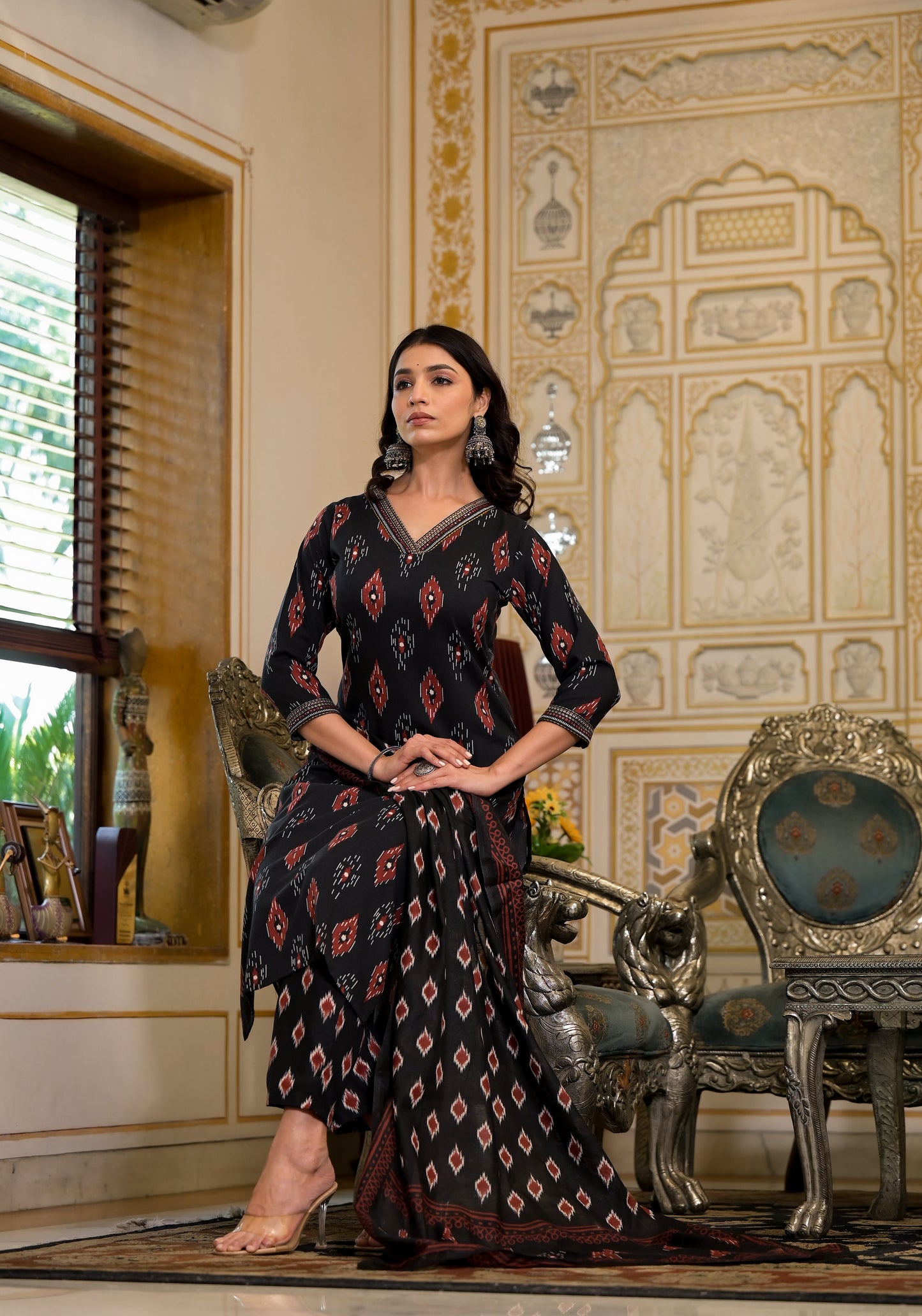 Anam Ethnic Set Women Embroidery Kurta and Pant Set With Dupatta