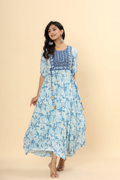 Anam jaipuri Embroidered Anarkali Gown