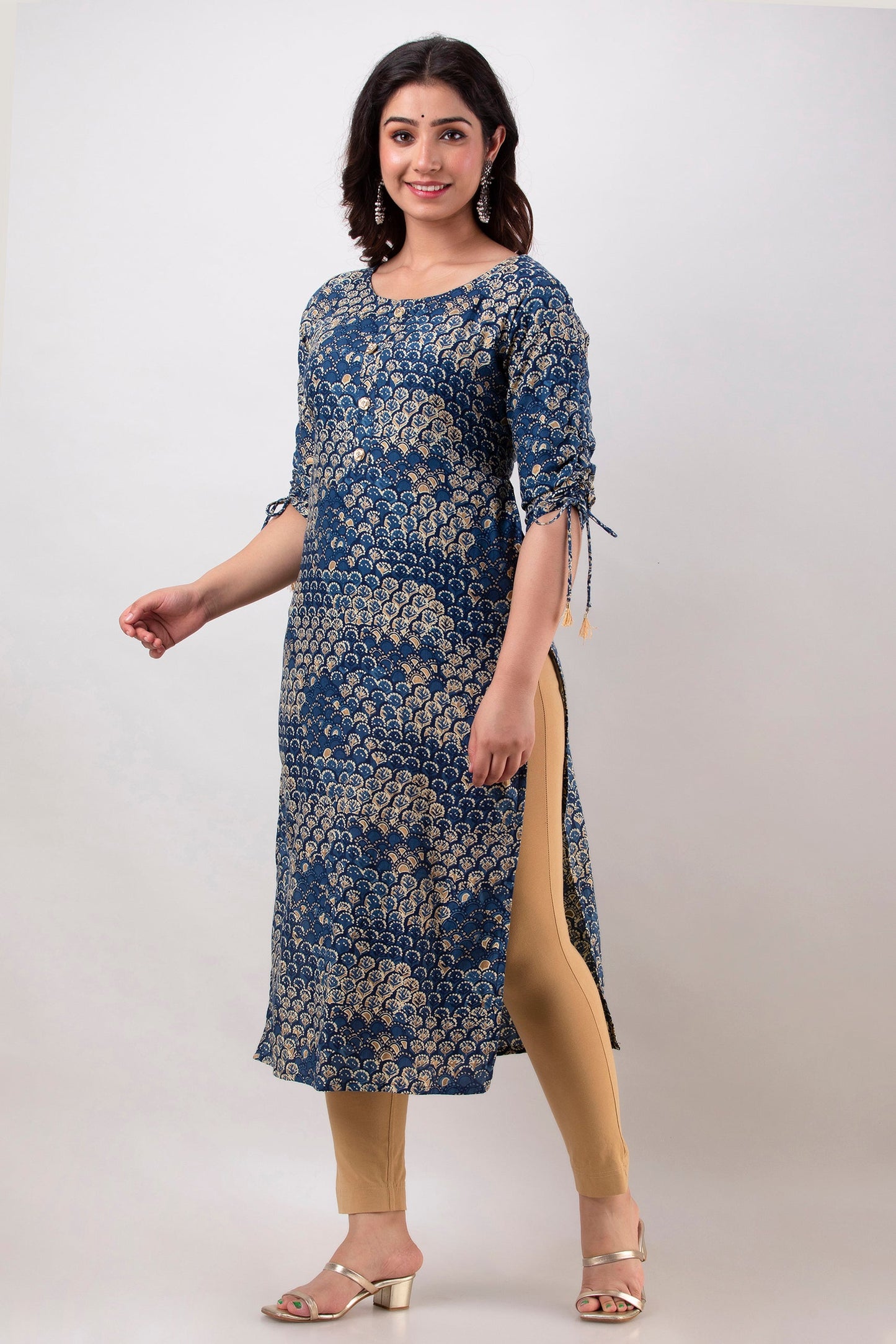 Anam jaipuri Stylish Straight Kurta in Blue