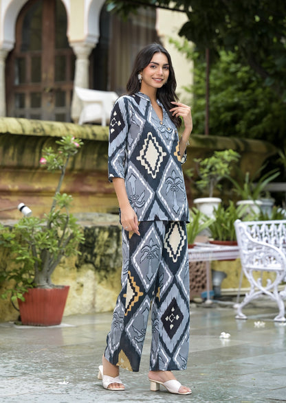 Anam Ethnic Set Printed Traditional Co-ord Set