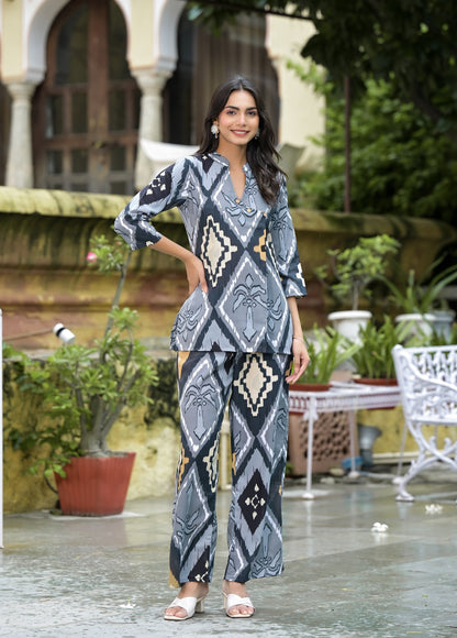 Anam Ethnic Set Printed Traditional Co-ord Set