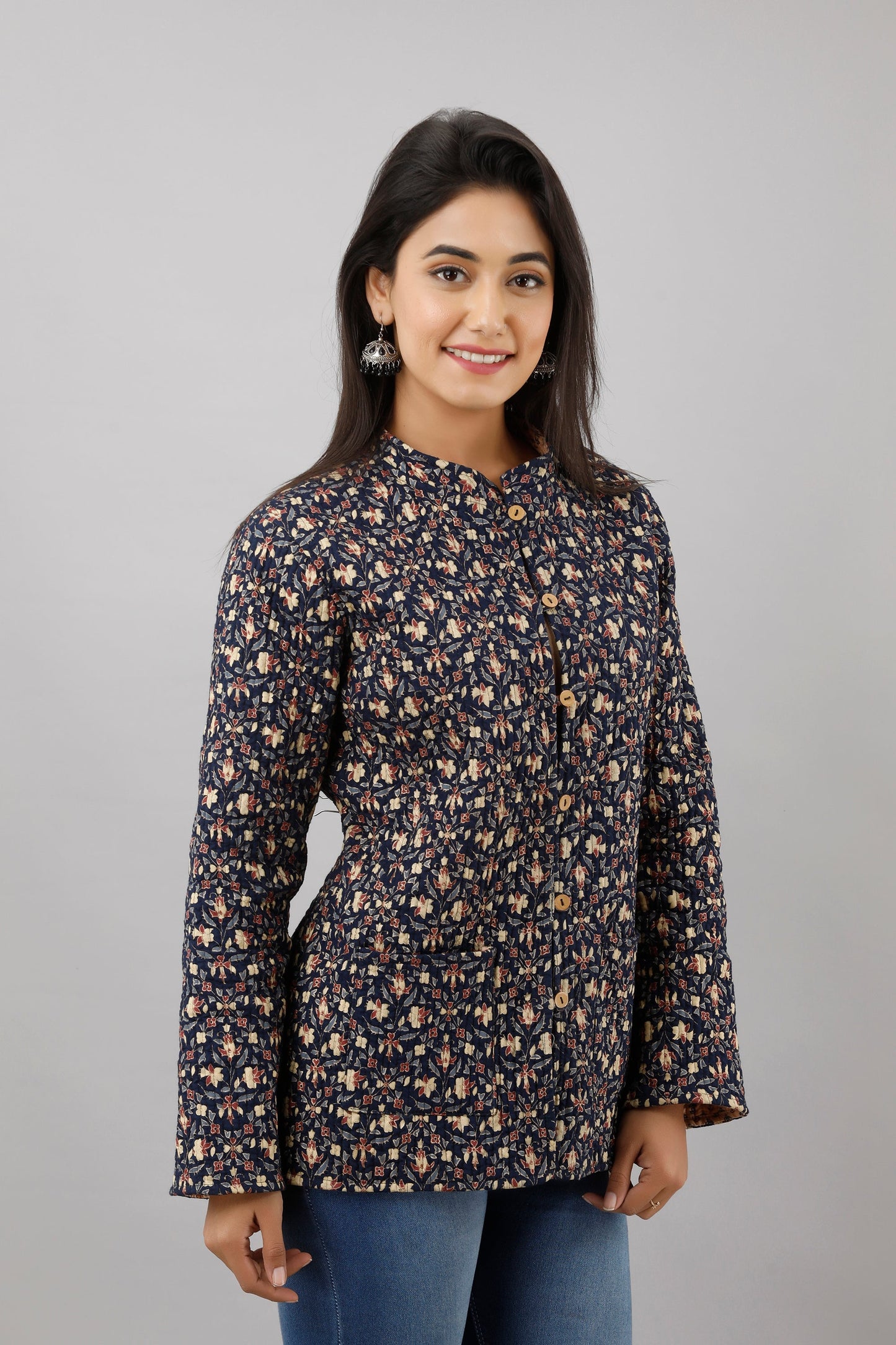 Anam jaipuri  Reversible Woolen Jacket For Women