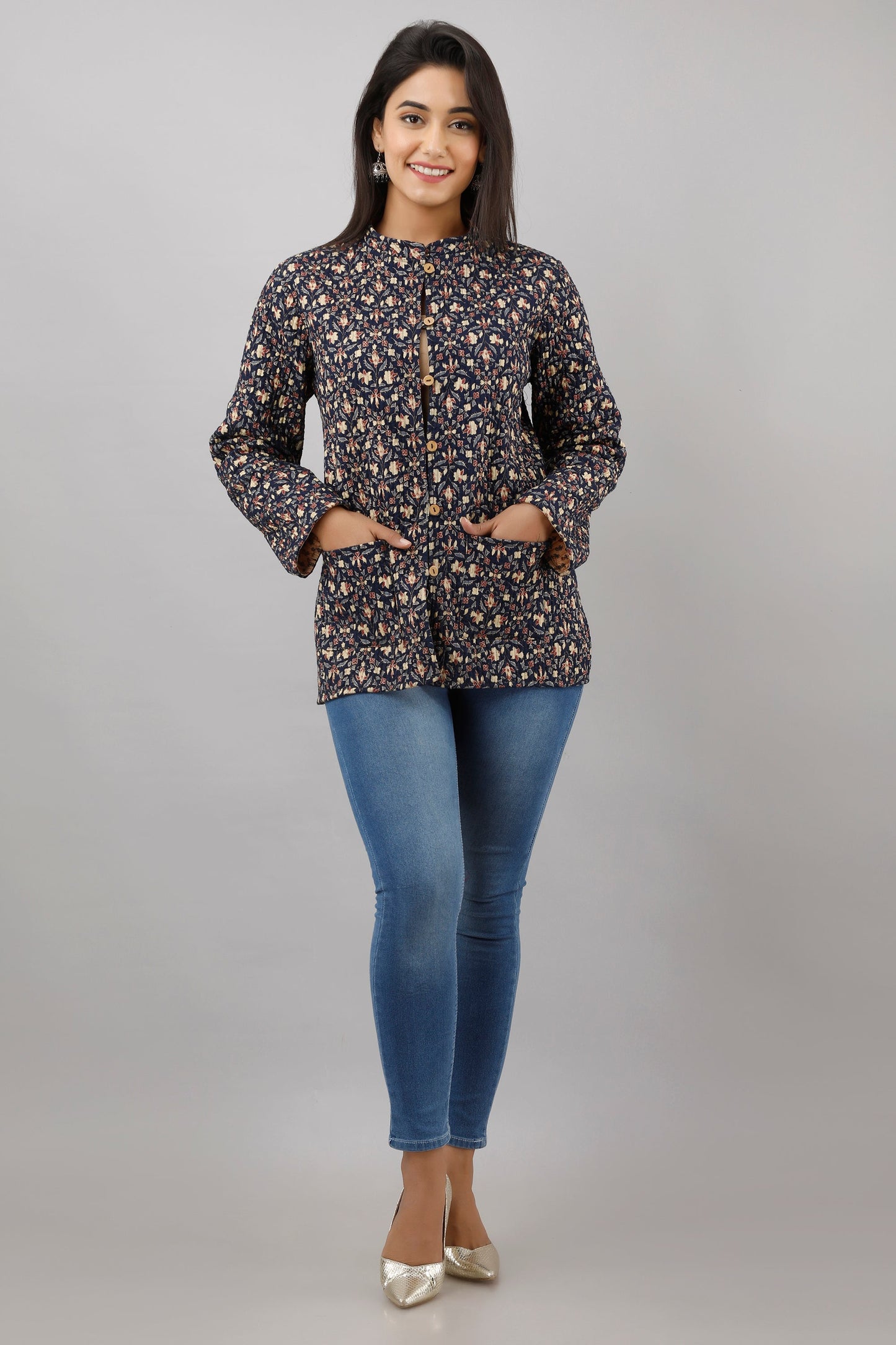 Anam jaipuri  Reversible Woolen Jacket For Women