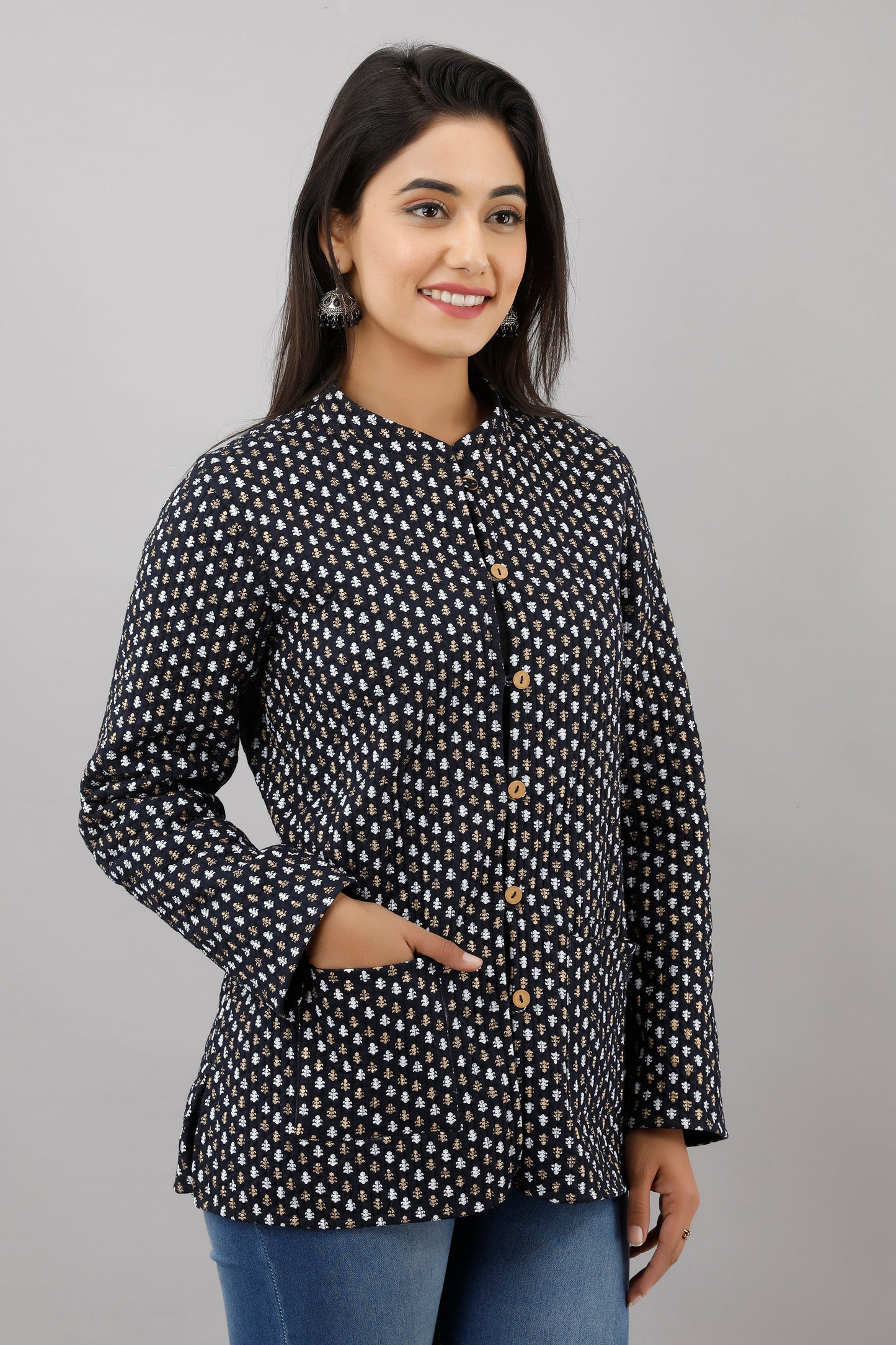 Anam jaipuri  Reversible Woolen Jacket