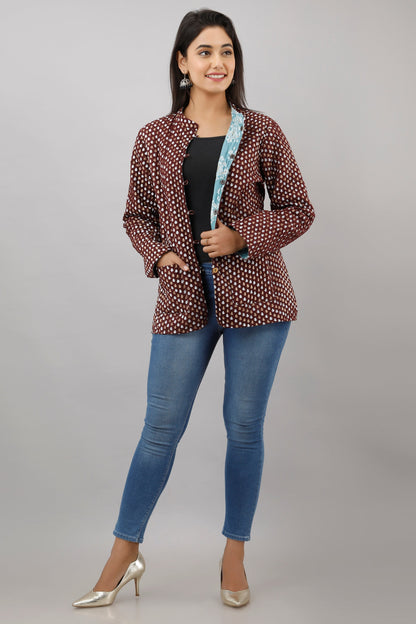 Anam jaipuri  Reversible Woolen Jacket For Women