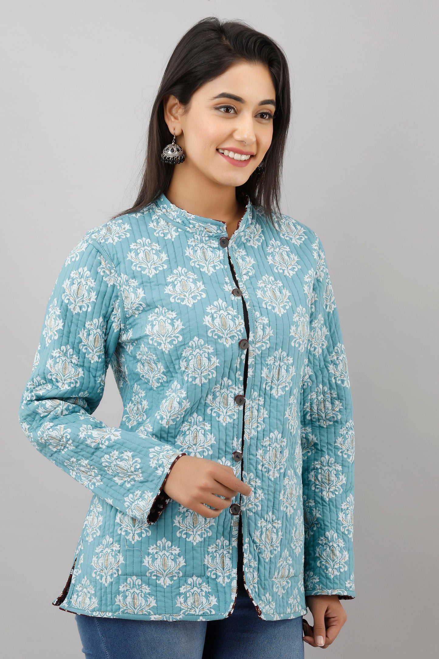 Anam jaipuri  Reversible Woolen Jacket For Women