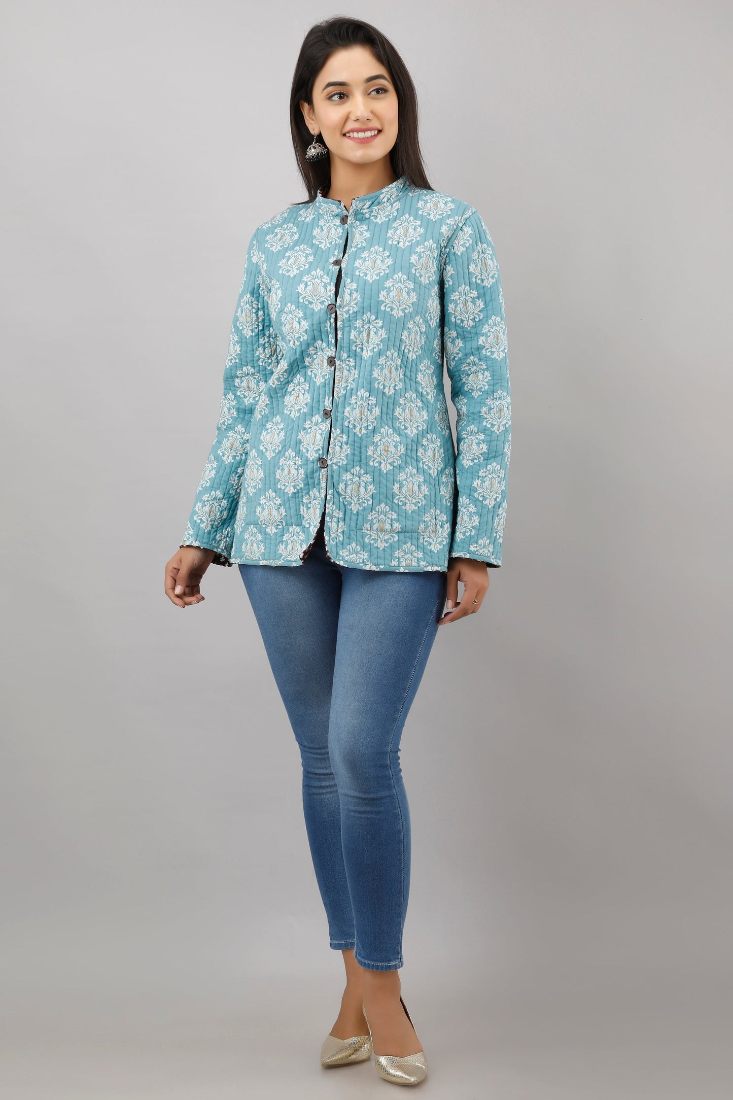 Anam jaipuri  Reversible Woolen Jacket For Women