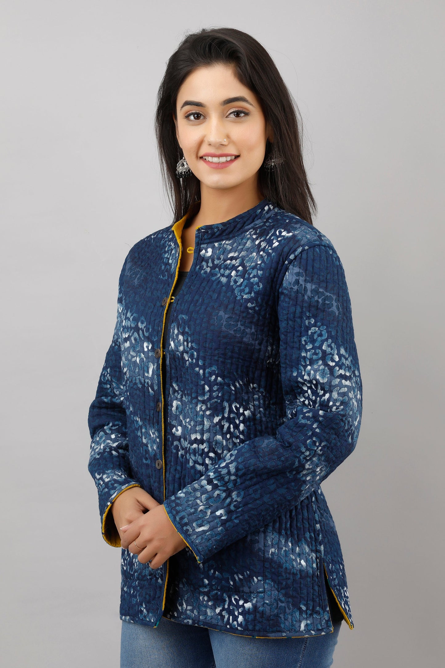 Anam jaipuri  Reversible Woolen Jacket For Women