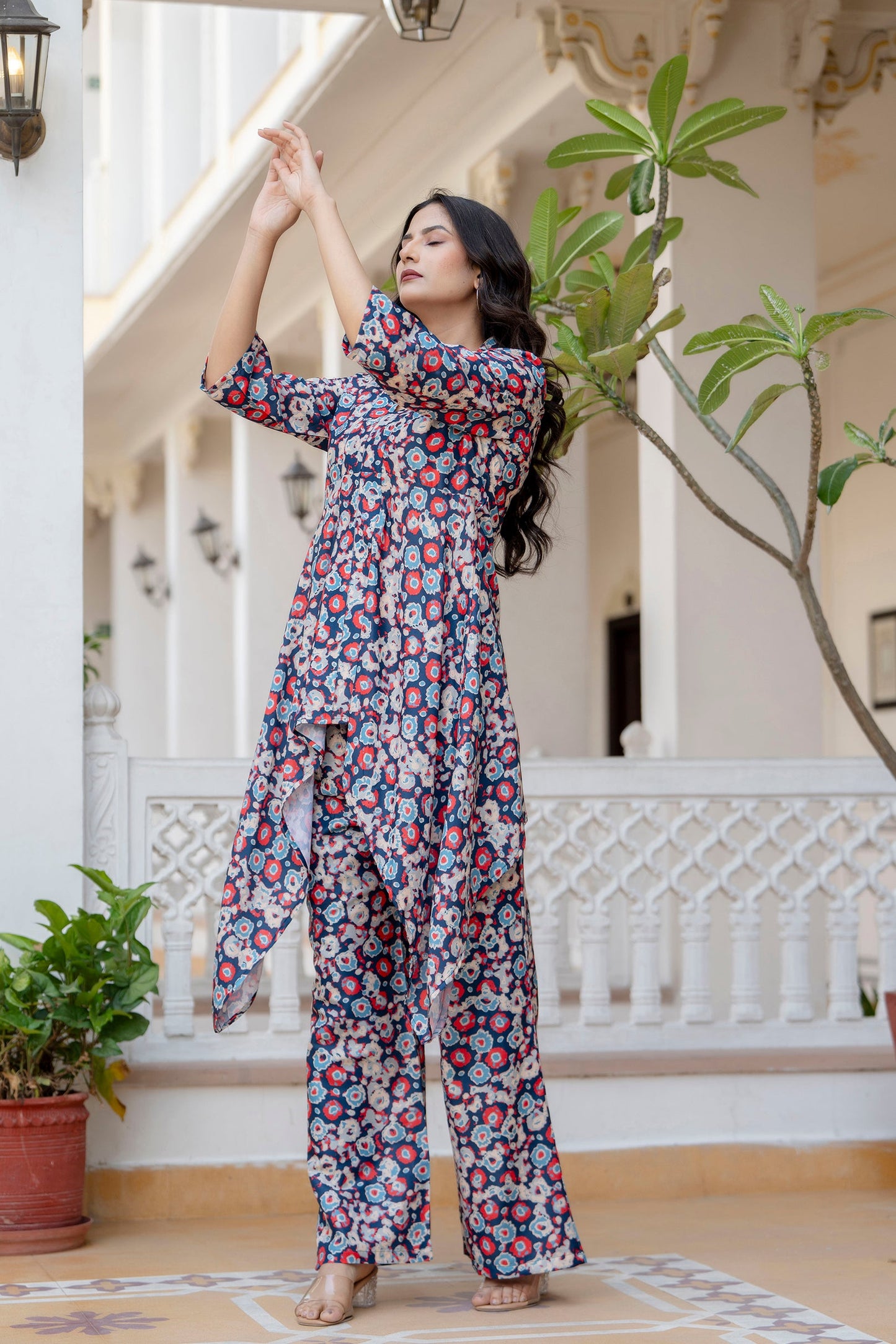 Anam jaipuri Elegant Asymmetrical Co-Ord Set