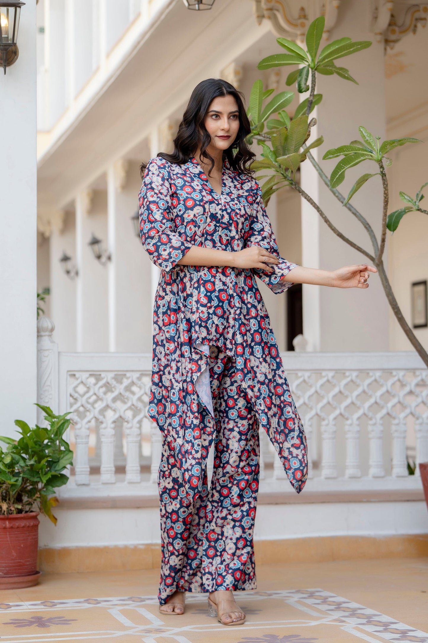 Anam jaipuri Elegant Asymmetrical Co-Ord Set