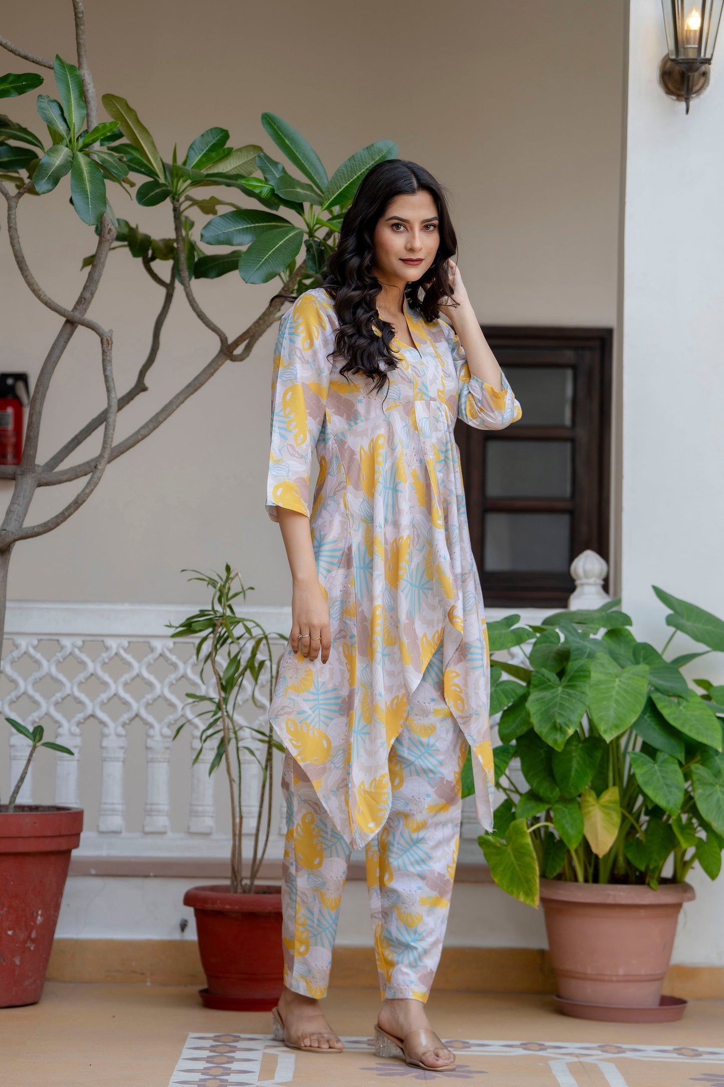 Anam jaipuri Beautiful Asymmetrical Co-ord Set