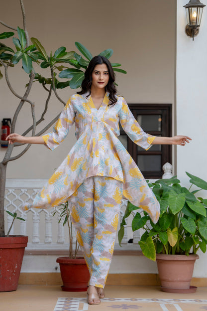 Anam jaipuri Beautiful Asymmetrical Co-ord Set