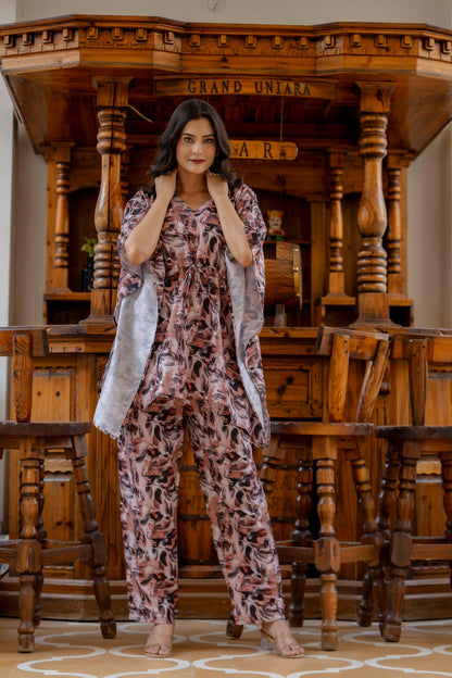 Anam jaipuri Kaftan Co-Ord Set With Knote