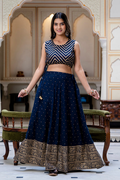 Anam jaipuri  Printed Top & Skirt with Shrug