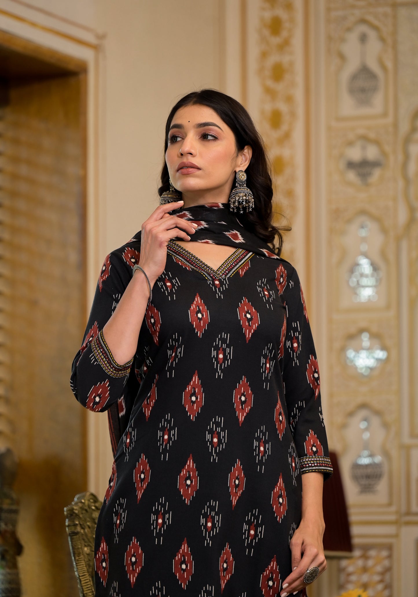 Anam Ethnic Set Women Embroidery Kurta and Pant Set With Dupatta