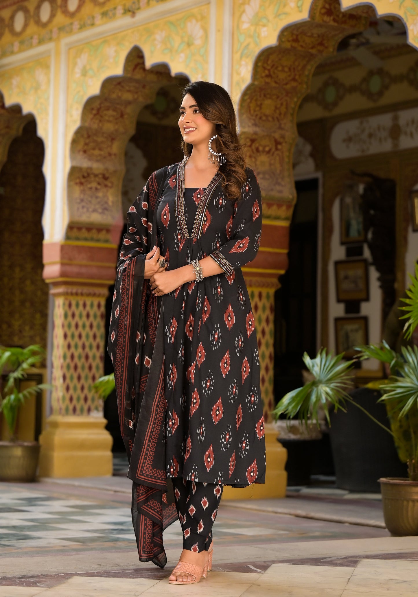 Anam Ethnic Set Women Embroidery Kurta and Pant set With Dupatta
