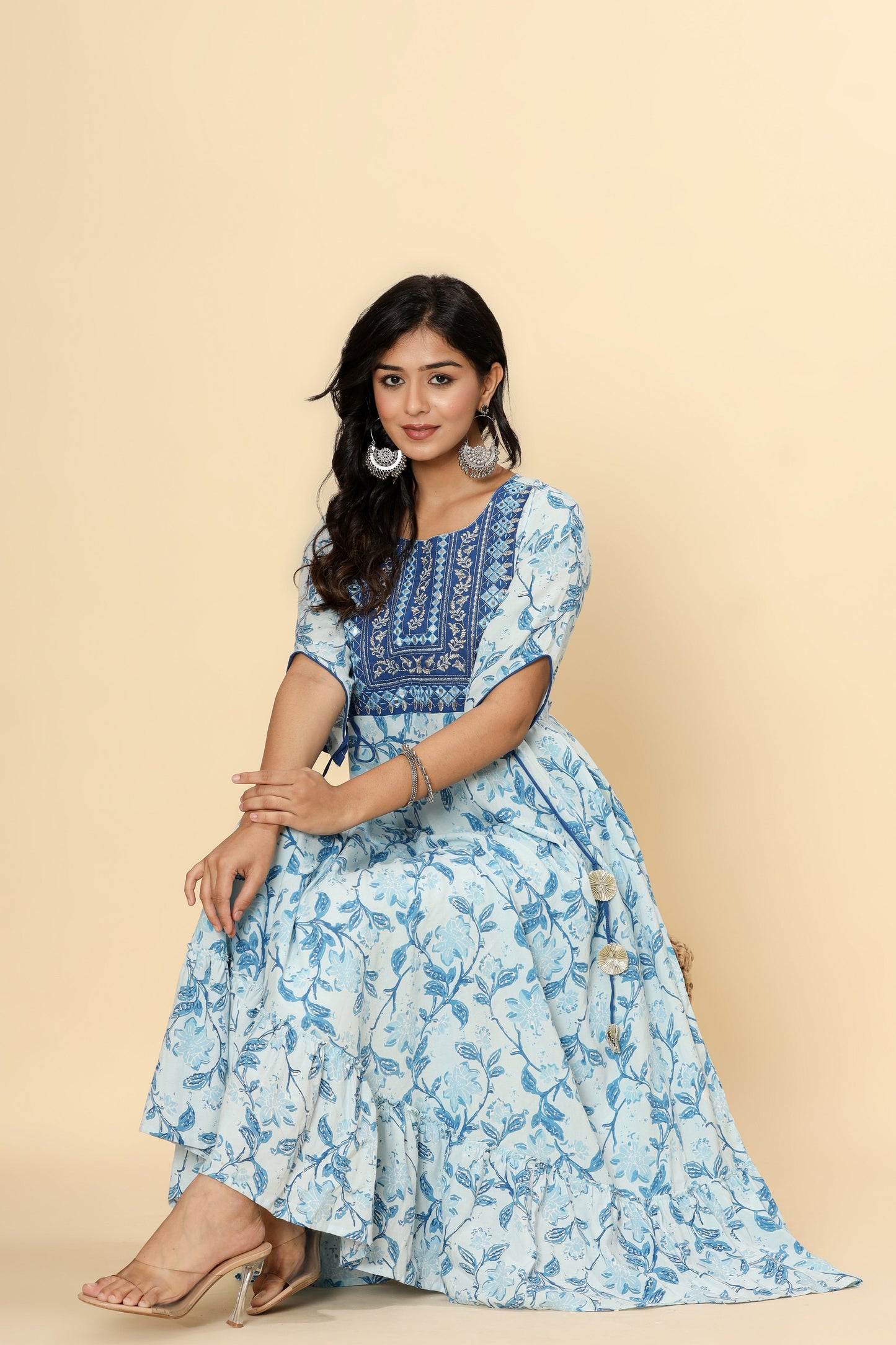 Anam jaipuri Embroidered Anarkali Gown